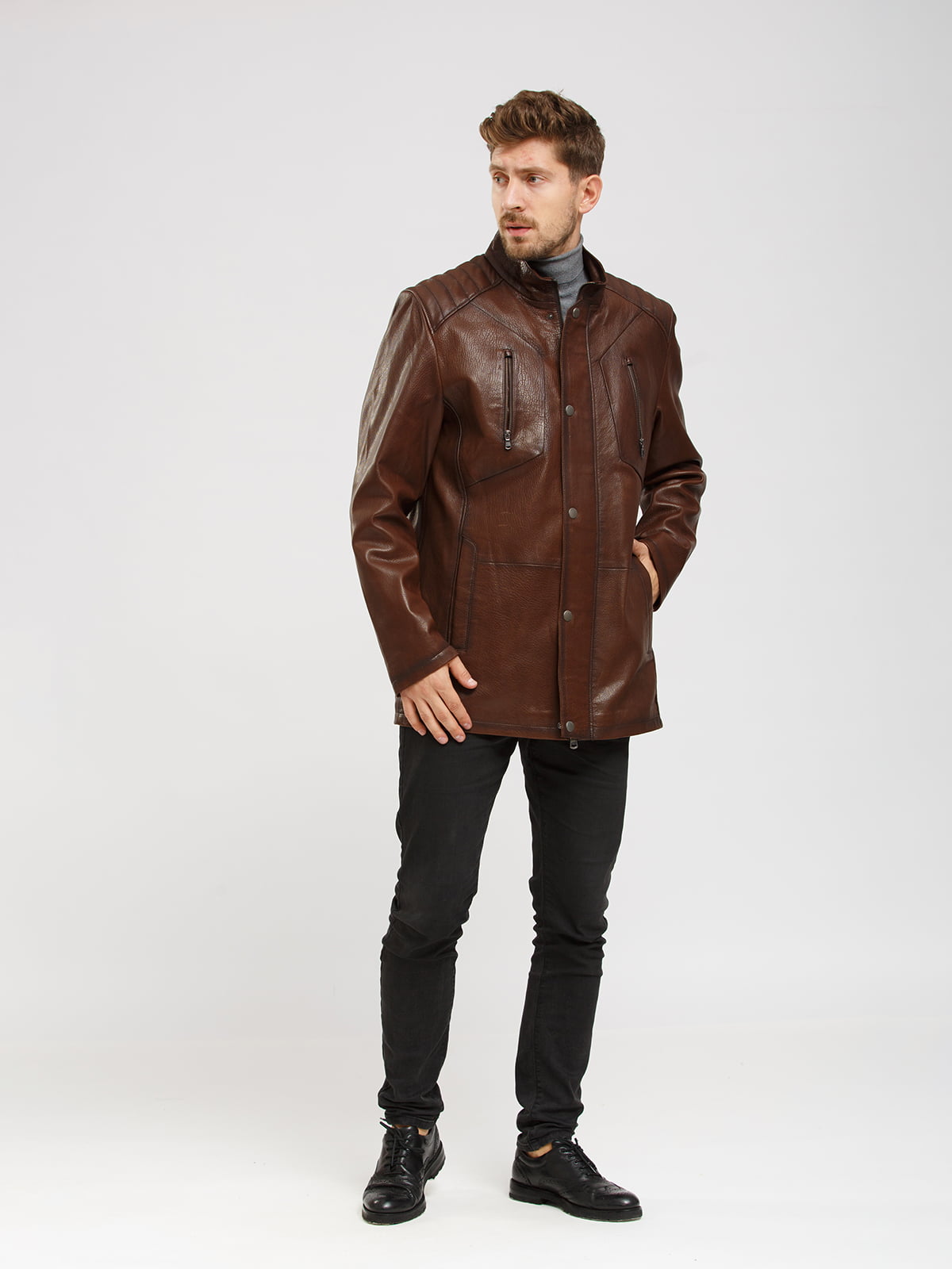 Куртка коричневого кольору | 5695004