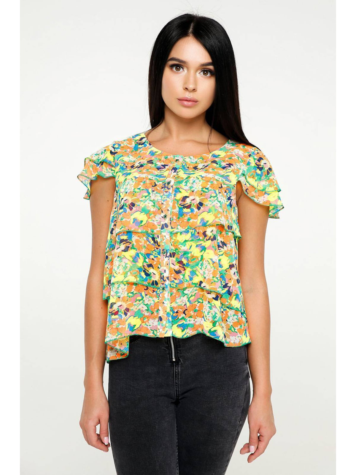 Блуза абстрактной расцветки | 5699677