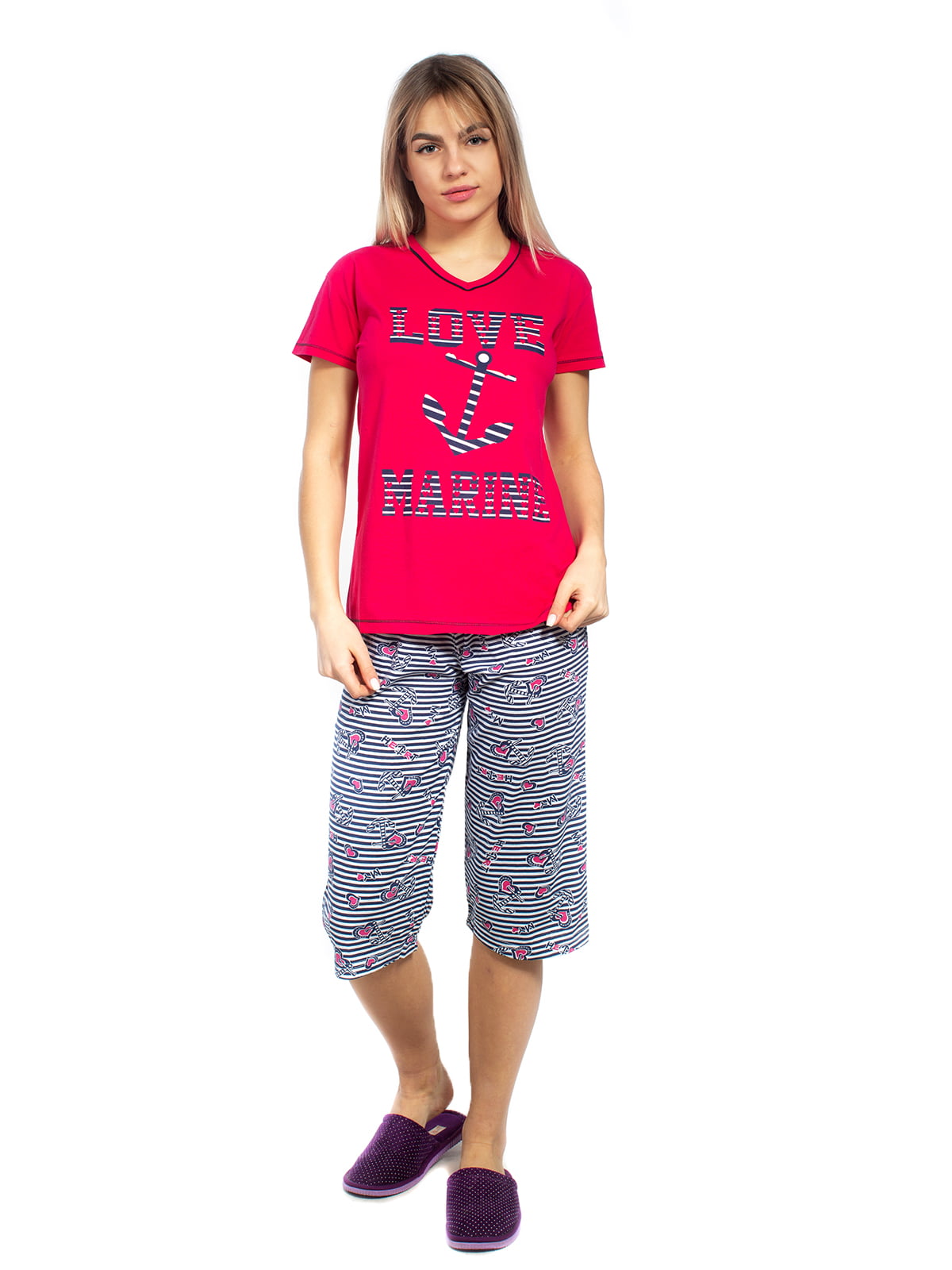 Пижама: футболка и бриджи | 5653016