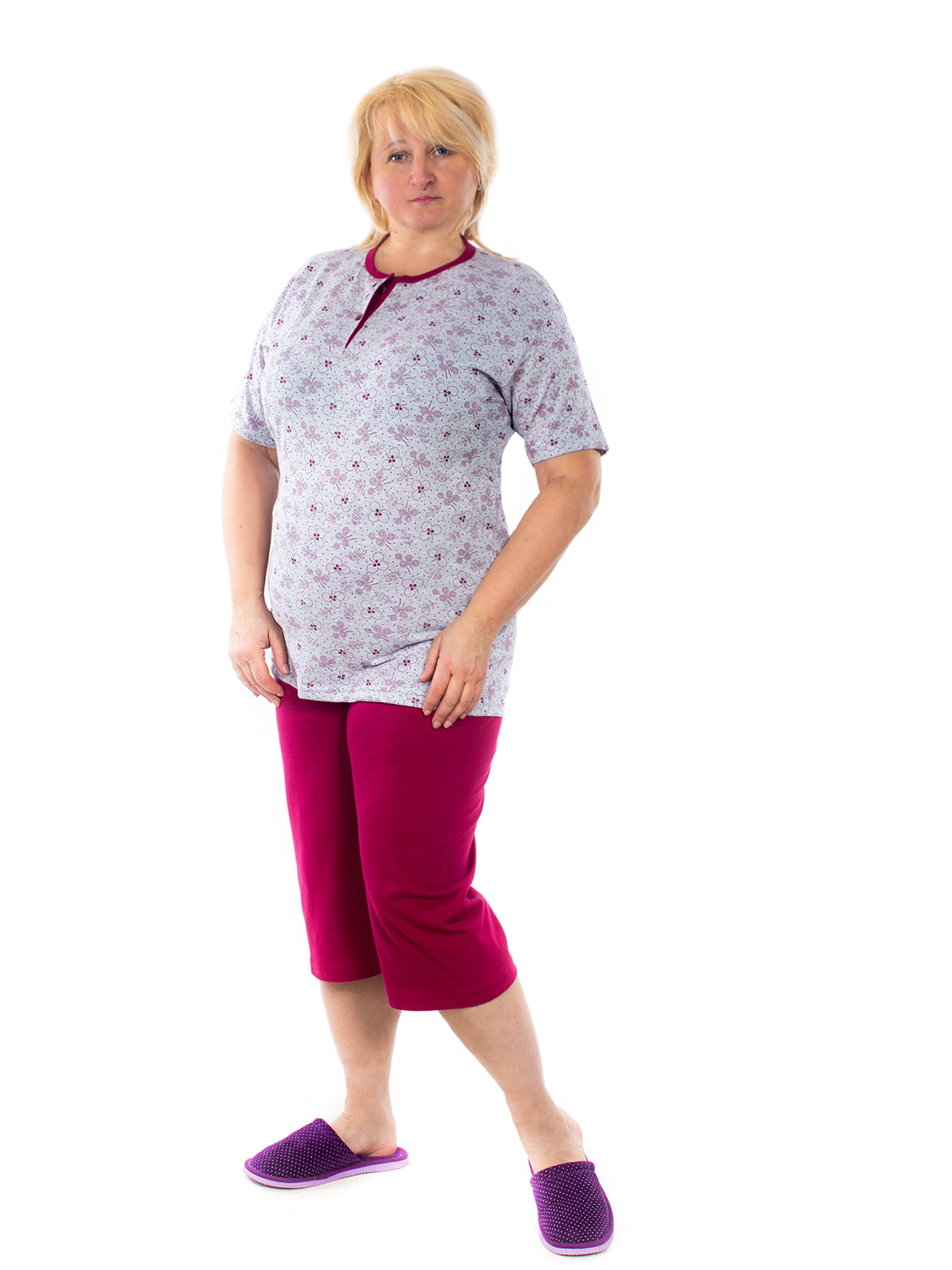 Пижама: футболка-поло и бриджи | 5704268