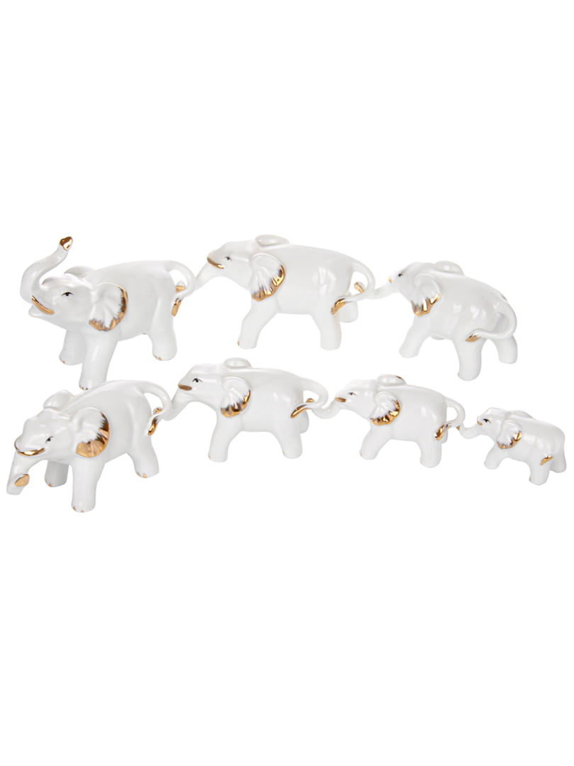 Набір фігурок декоративних «Слони» (7 предметів) | 5705928