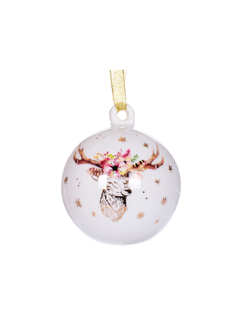 Елочное украшение «Рождественский олень» (9 см) | 5706262