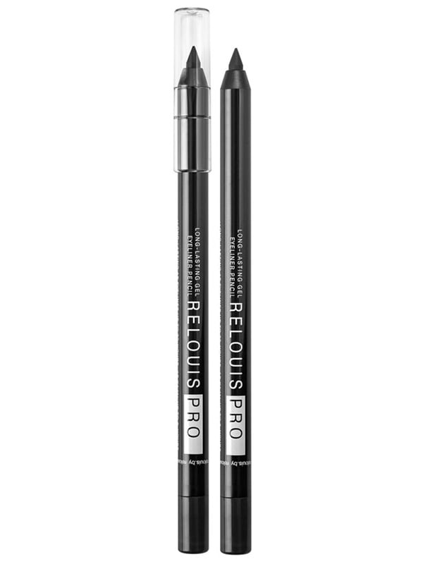 Олівець для очей стійкий гелевий Relouis Pro 01 чорний | 5633083