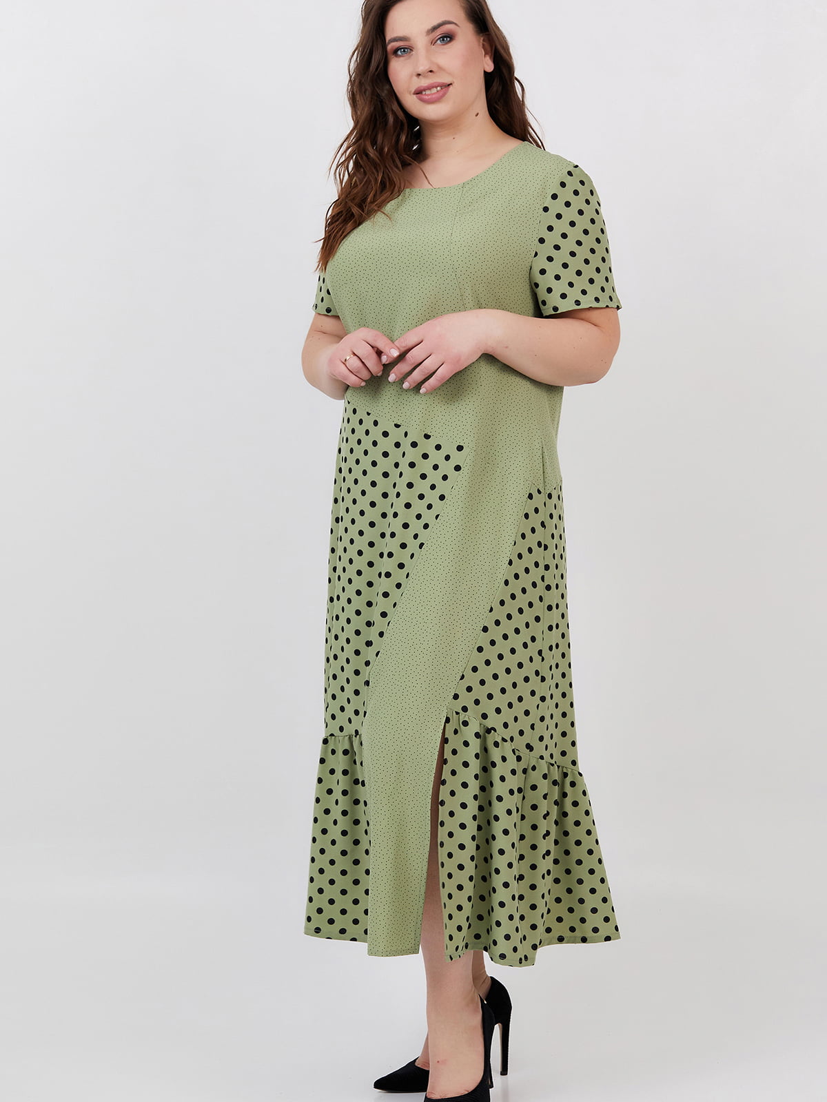 Платье оливкового цвета | 5711202