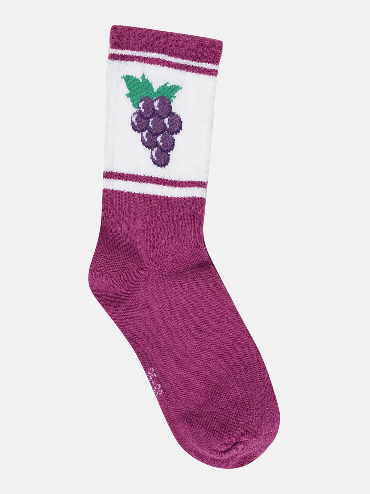 Шкарпетки фіолетові з принтом | 5721679