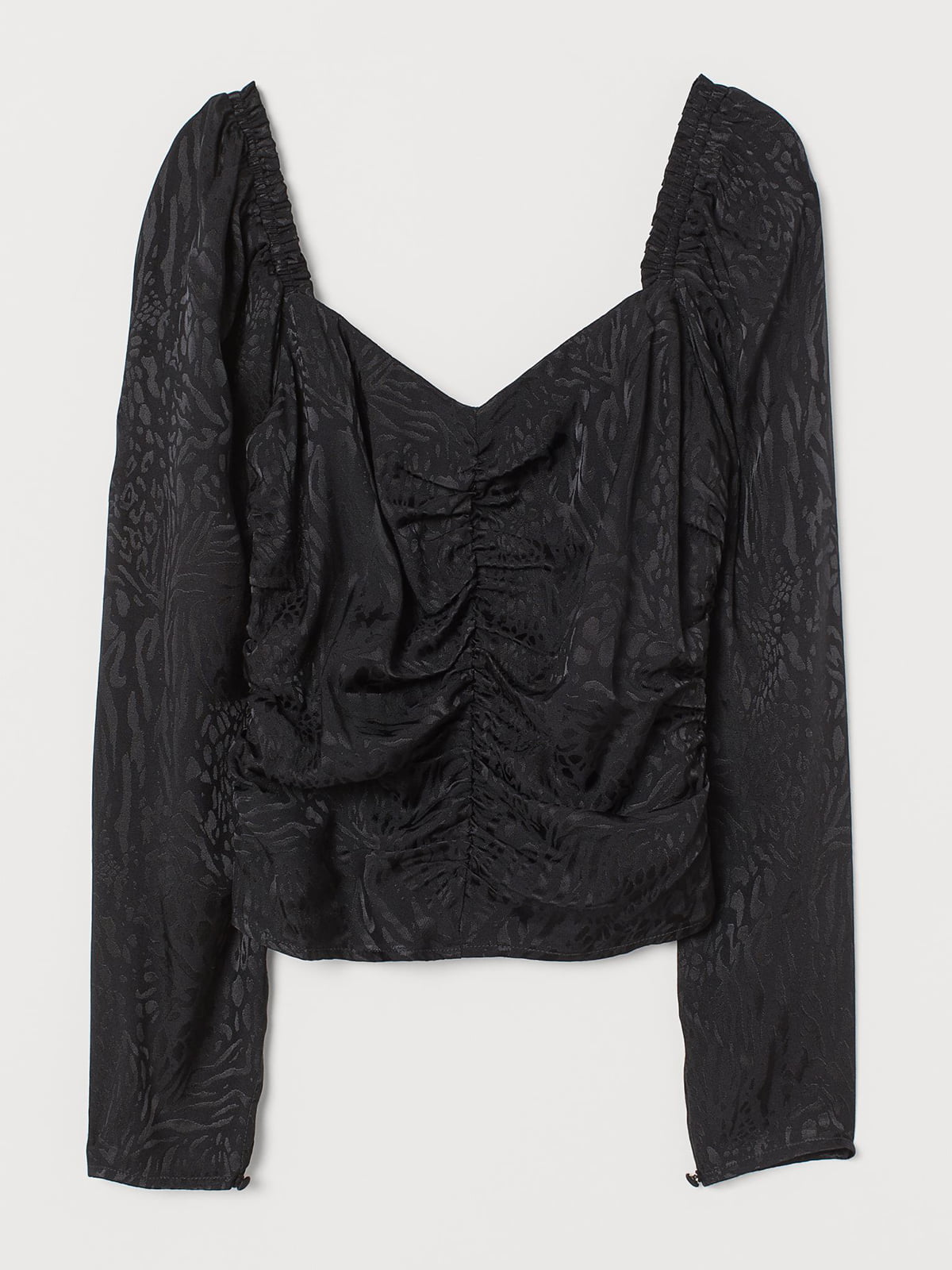 Блуза черная с узором | 5734166