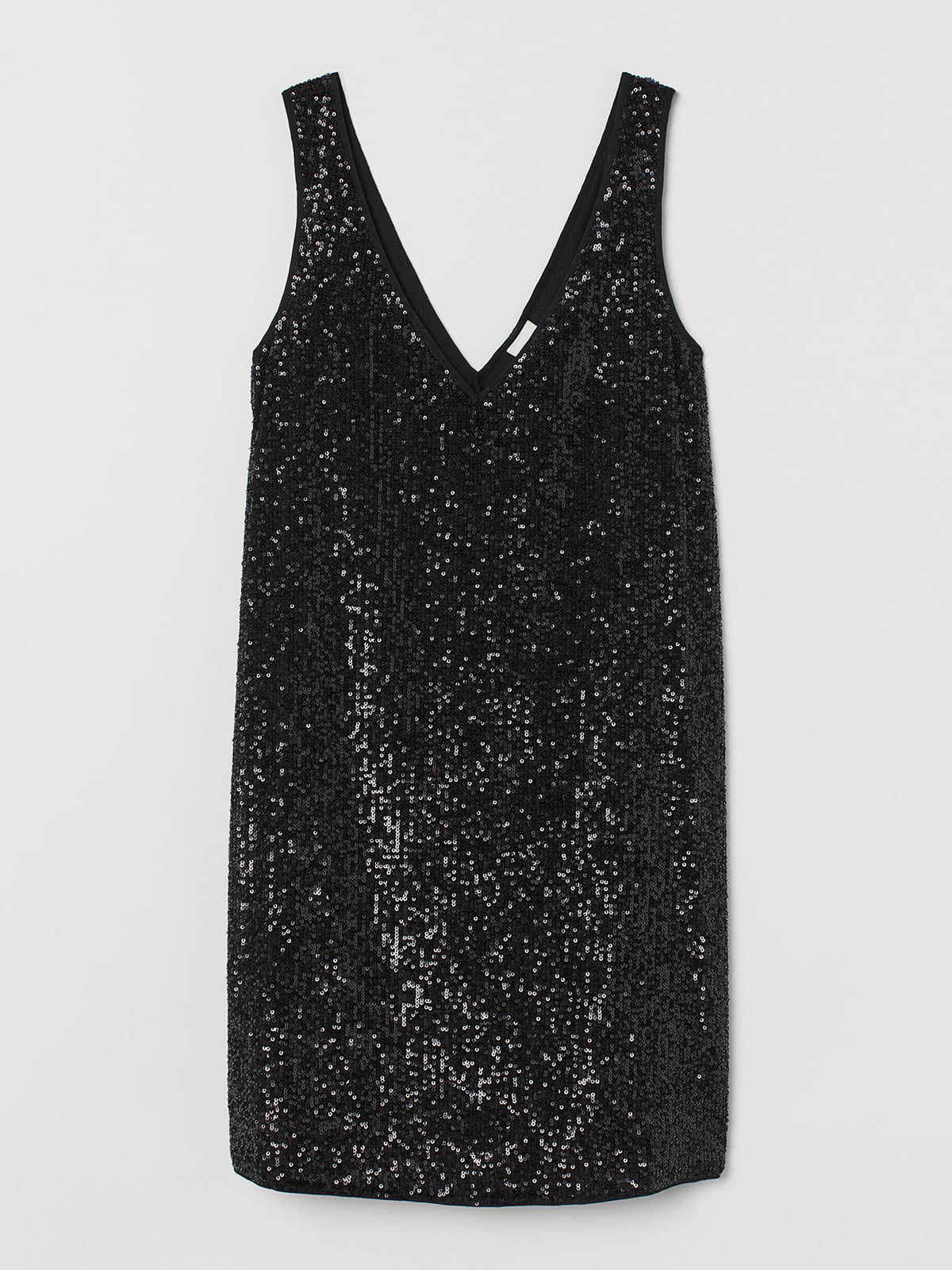 Платье черное с пайетками | 5734189