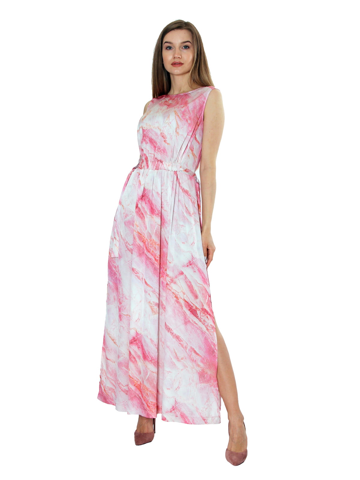 Сукня біло-рожева | 5770623