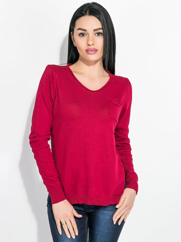Пуловер бордовий | 5773306