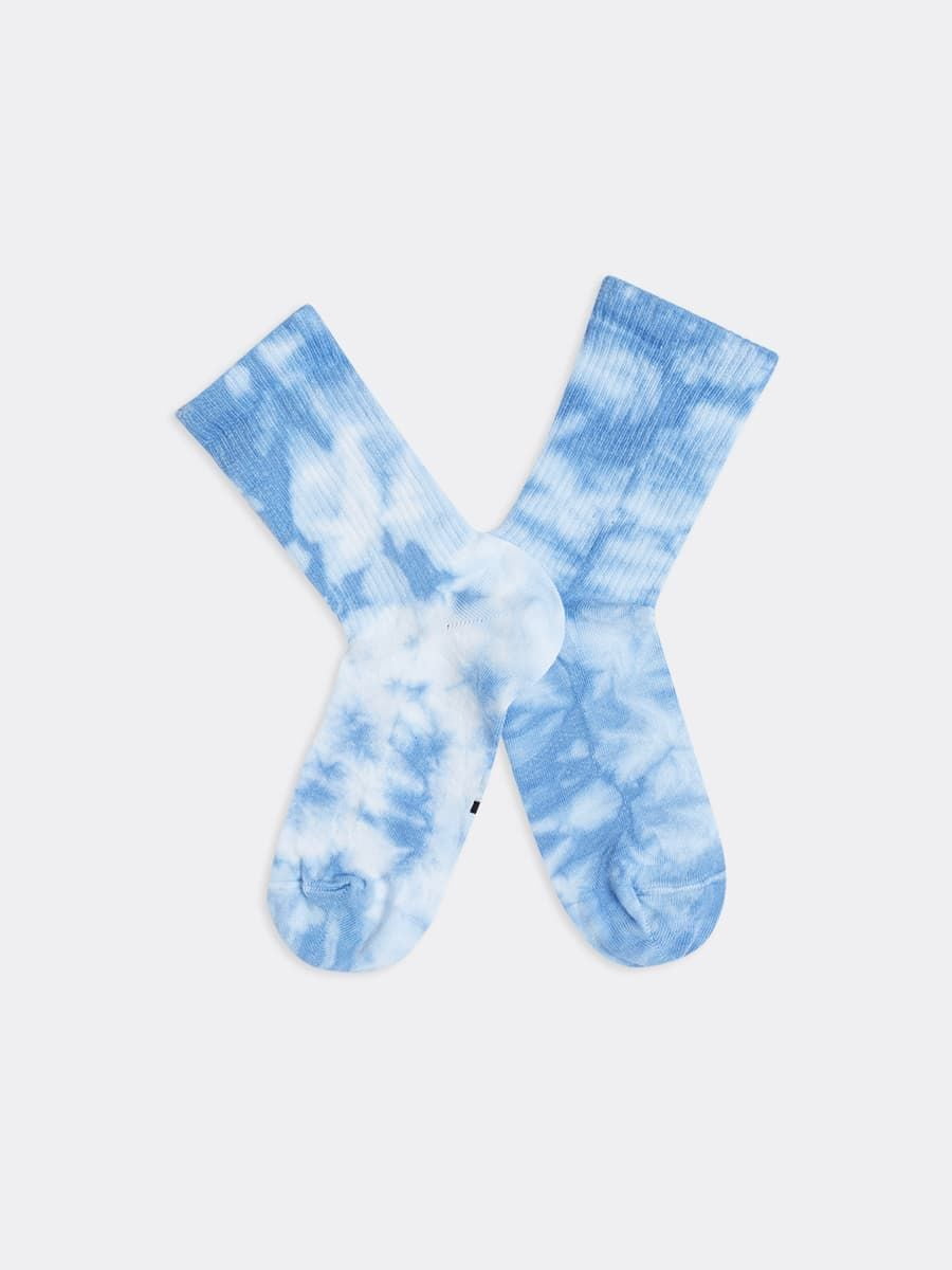 Шкарпетки блакитні в принт | 5774912