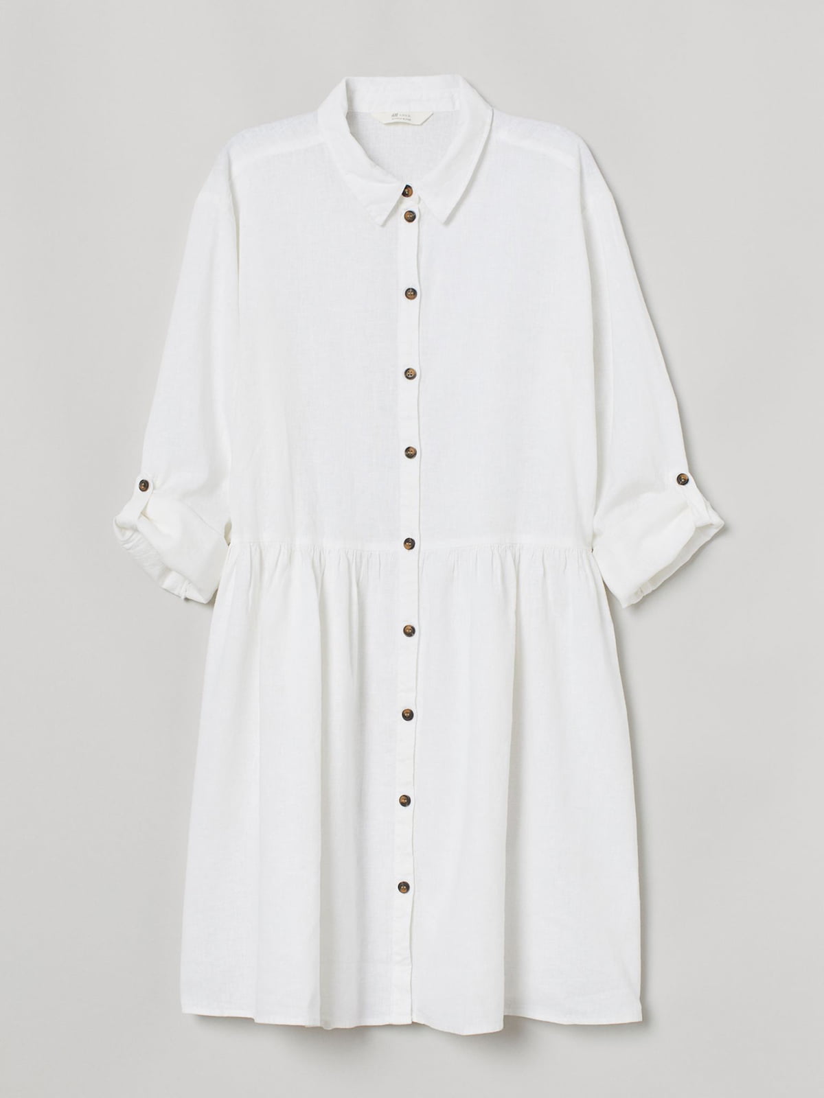 Платье-рубашка белое | 5782958