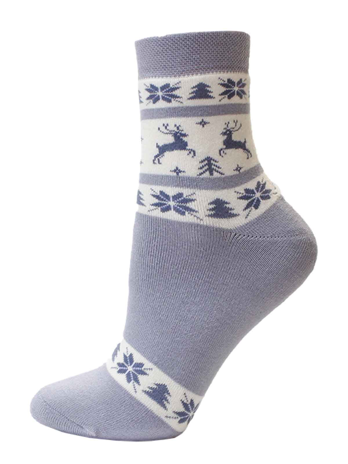 Шкарпетки сірі з орнаментом | 5698312