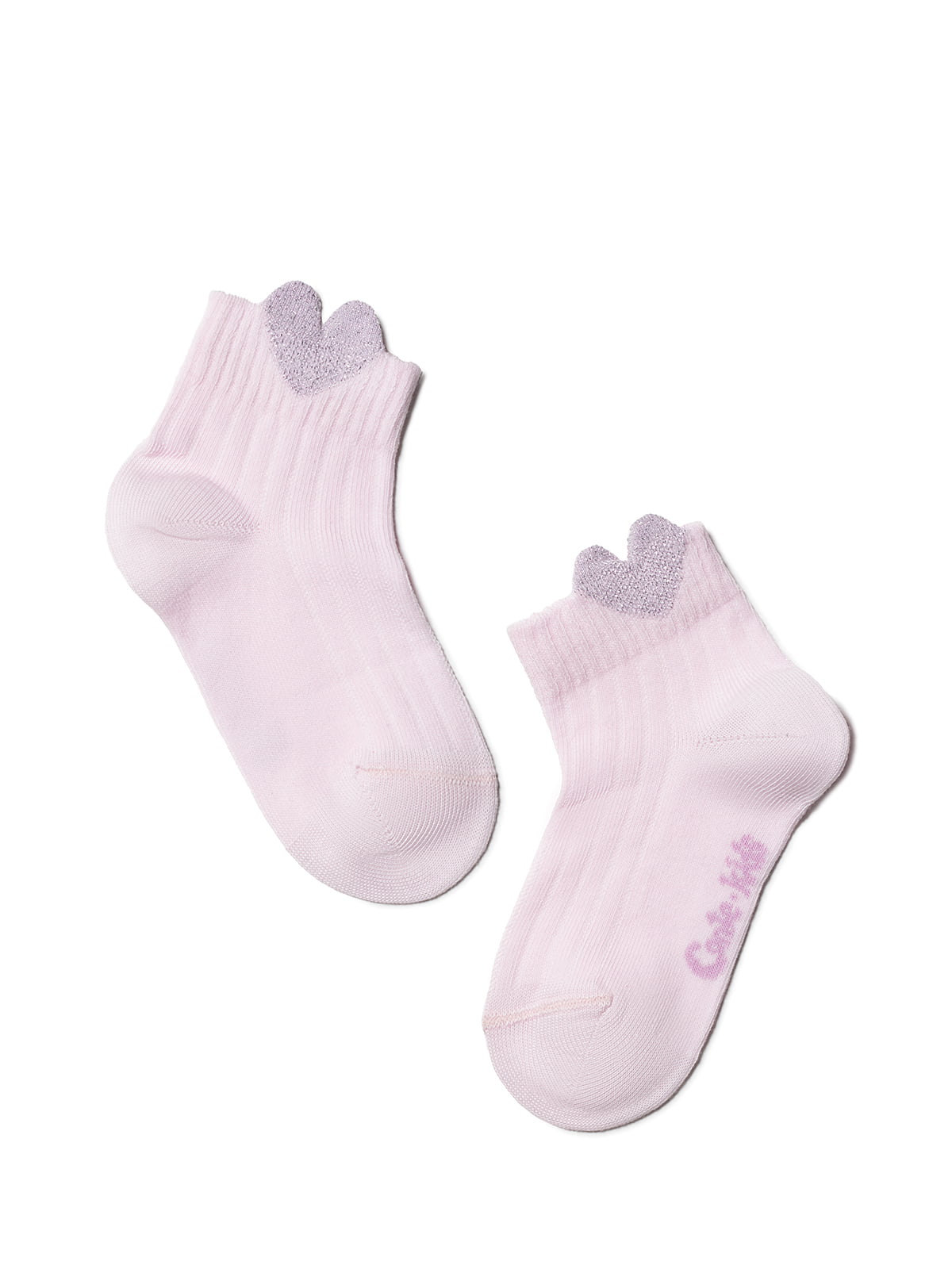 Шкарпетки рожеві з декором | 5698767