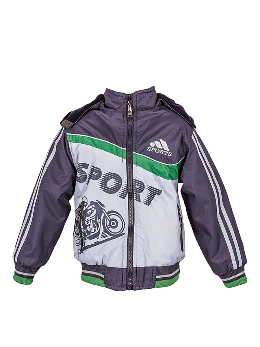 Куртка спортивная комбинированного цвета в принт | 5796029