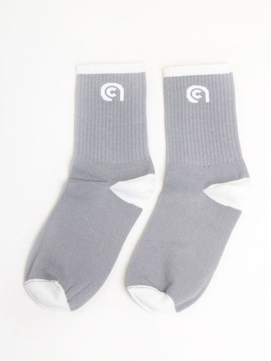 Шкарпетки сірі з логотипом | 5798540