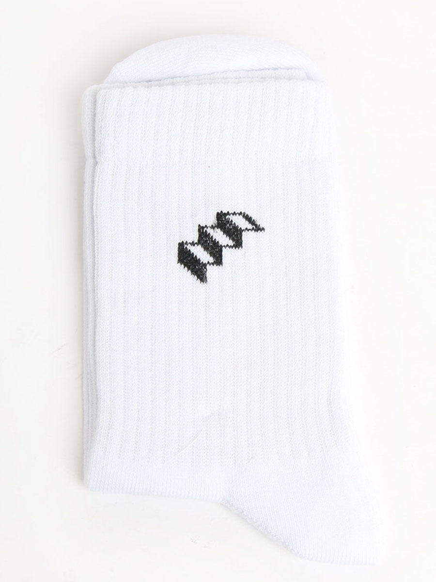 Шкарпетки білі з логотипом | 5798647