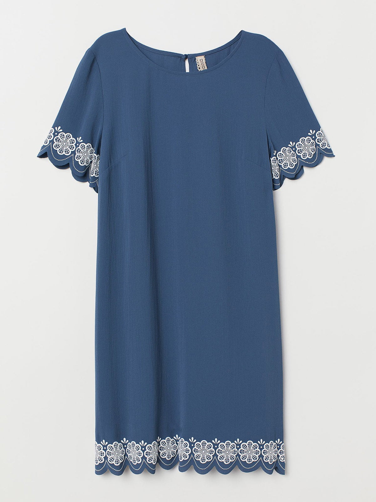 Сукня синя з квітковим орнаментом | 5801207
