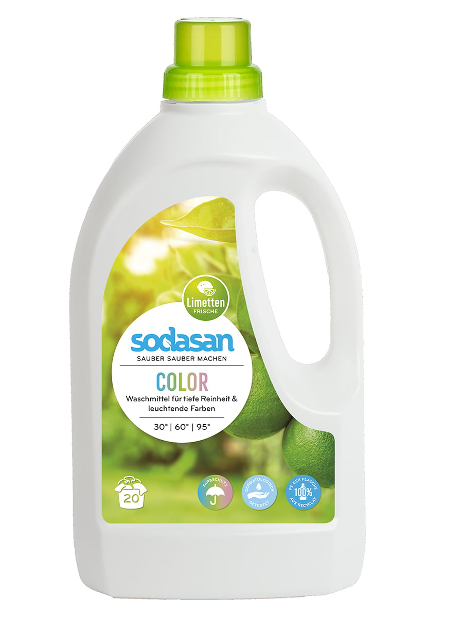 Органічний рідкий засіб Color для прання кольорових та чорних речей, з пом'якшувачем води (1,5 л) | 4002157