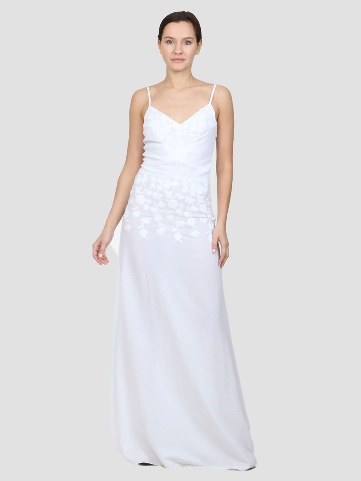 Платье белое с узором | 5793705