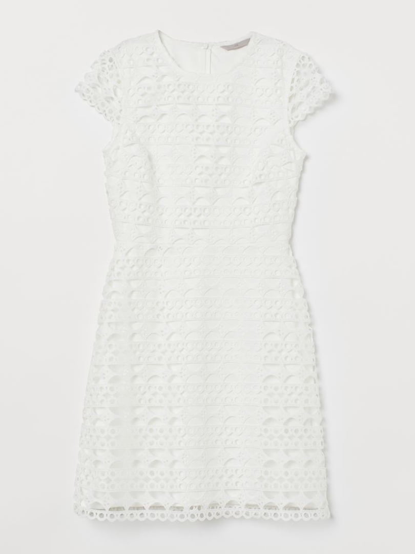 Платье белое с узором | 5819207
