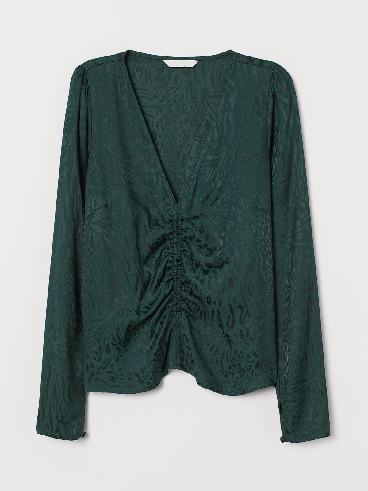 Блуза зеленая с узором | 5819588