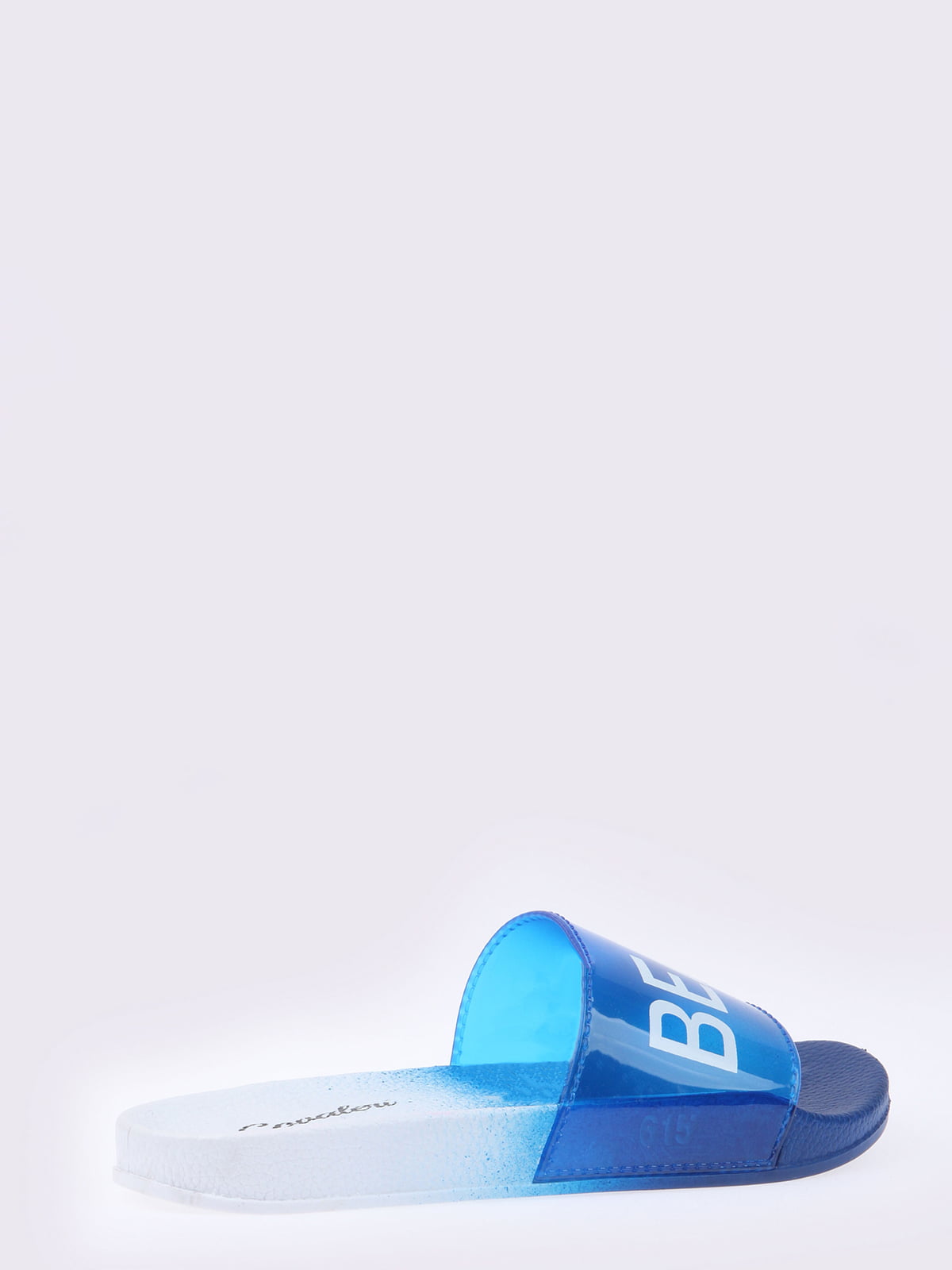 Шлепанцы голубые с логотипом | 5824397