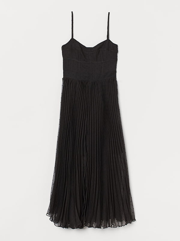 Платье черное с декором | 5829955