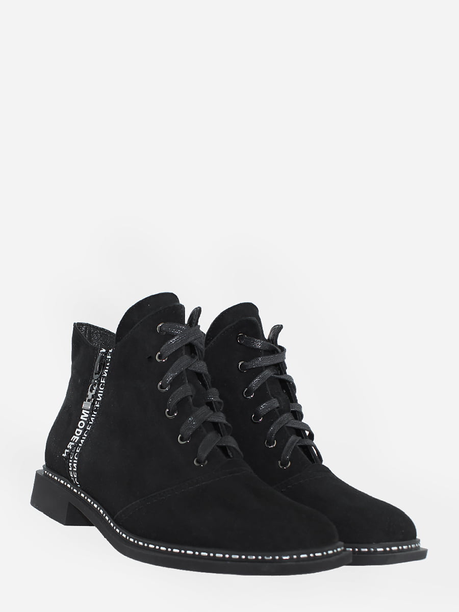Ботинки черные с логотипом | 5742040