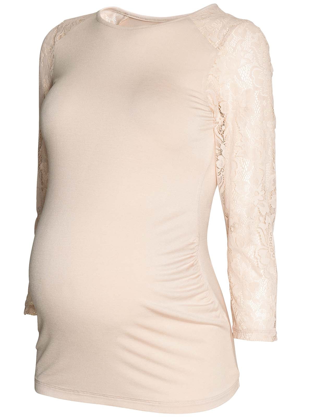 Блуза для вагітних світло-бежева | 5878007
