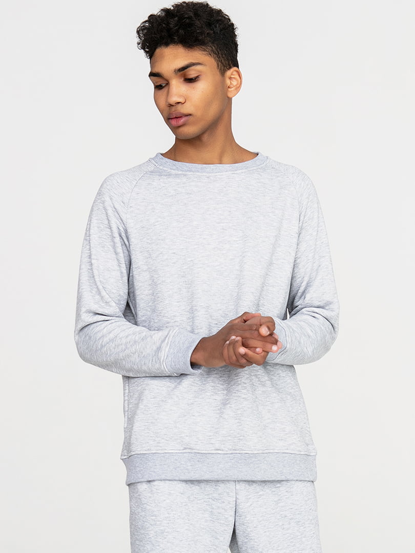 Комплект базовий сірий: футболка і світшот | 5902654