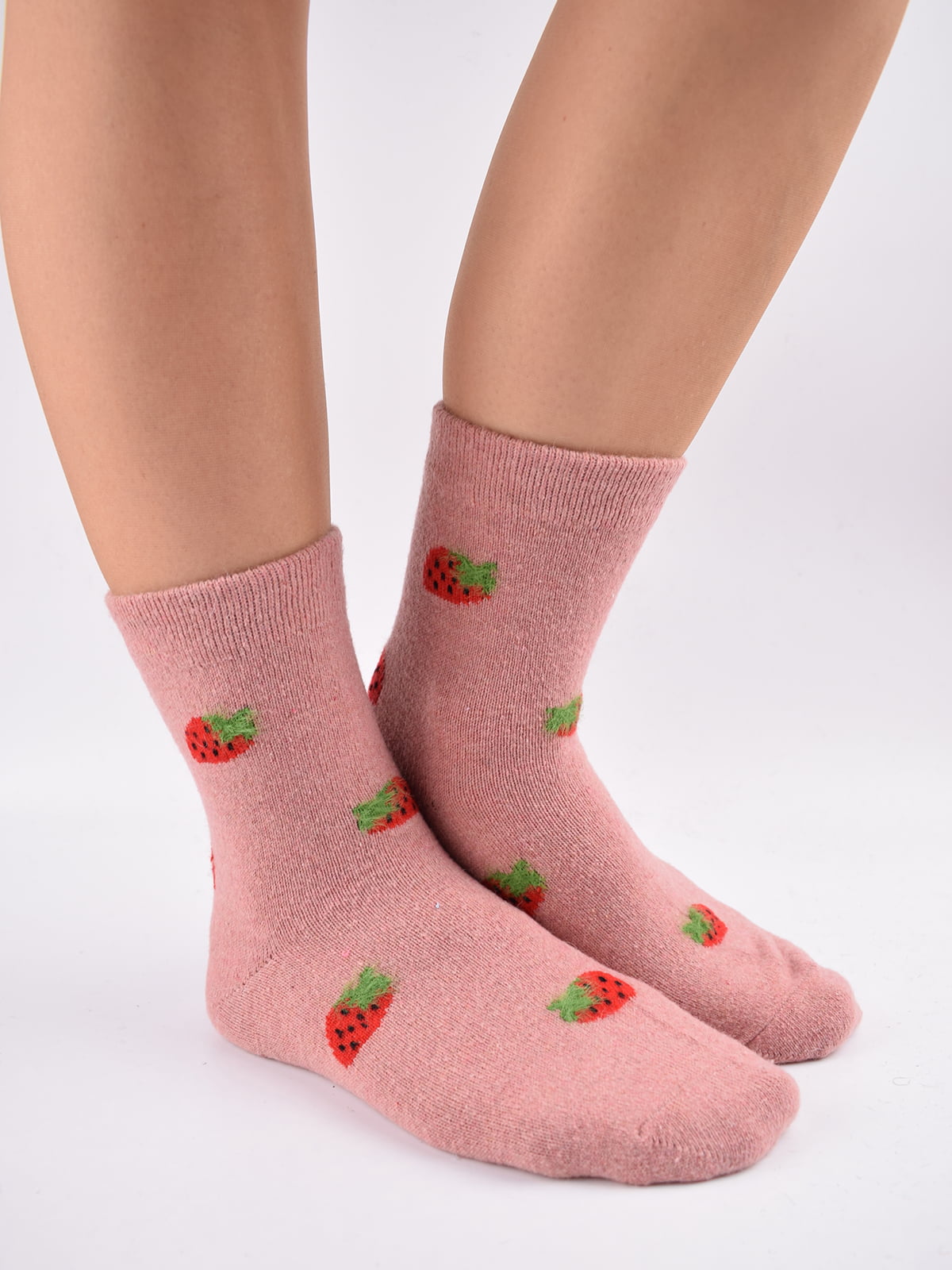Шкарпетки рожеві в принт | 5903006