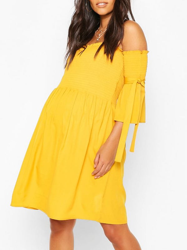 Платье для беременных желтое | 5904674