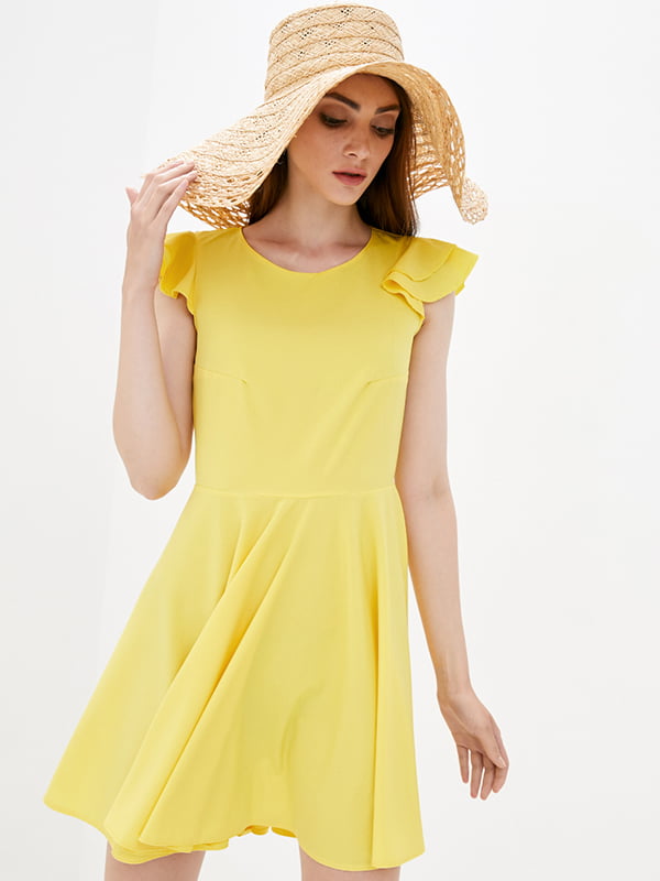 Сукня А-силуету жовта | 5899628