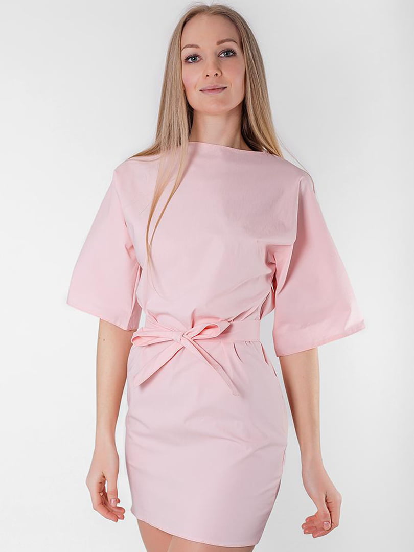 Платье-футляр розовое | 5900092