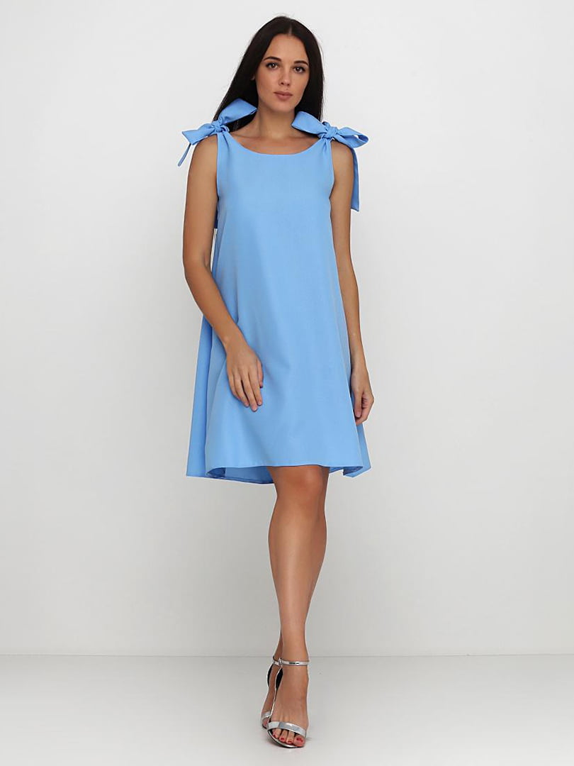 Сукня А-силуету блакитна | 5900214