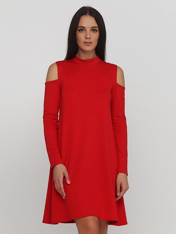 Платье А-силуэта красное | 5900463