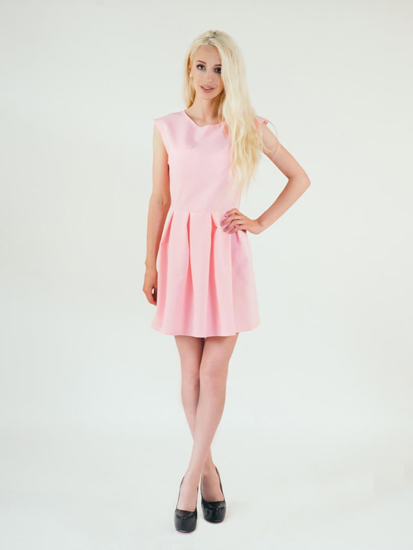 Платье А-силуэта розовое | 5900900