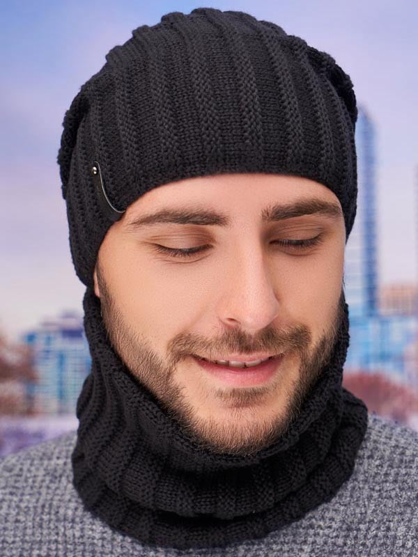 Комплект: шарф-хомут и шапка | 5906759