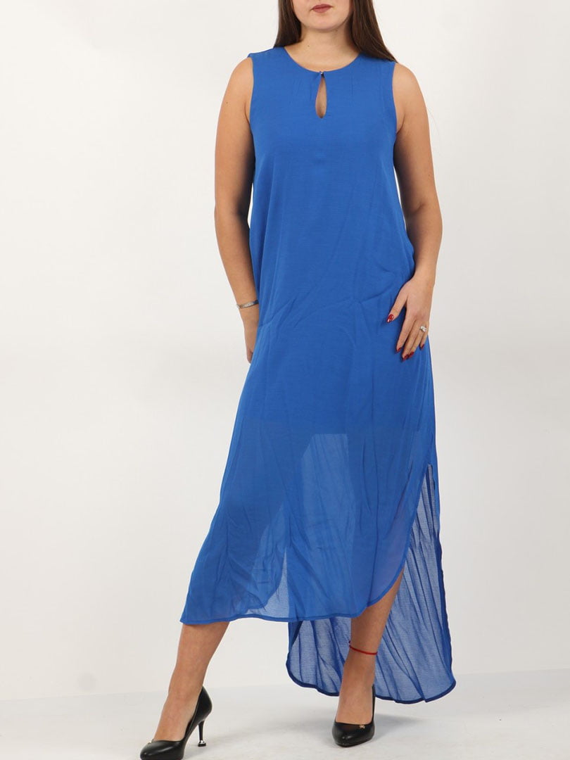 Платье А-силуэта синее | 5910979