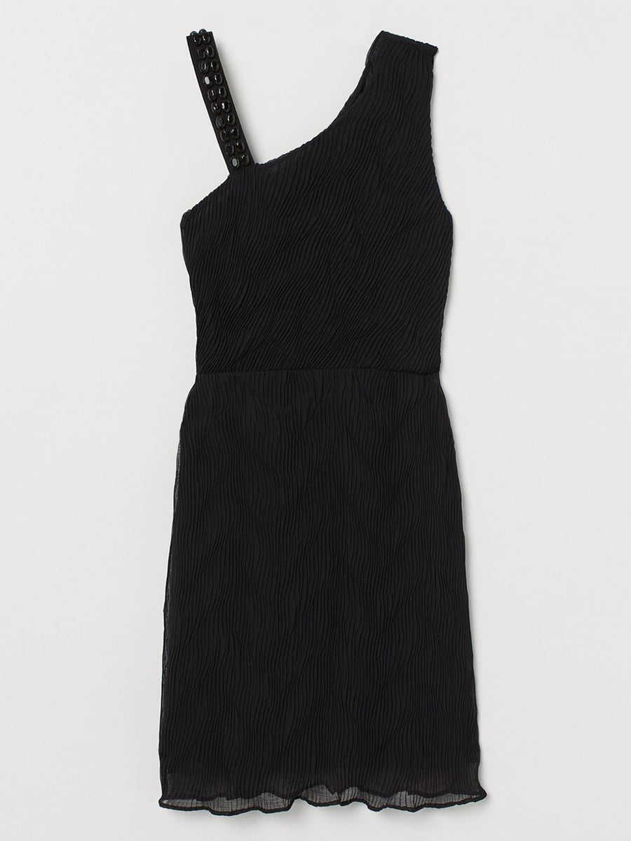 Платье А-силуэта черное | 5917479