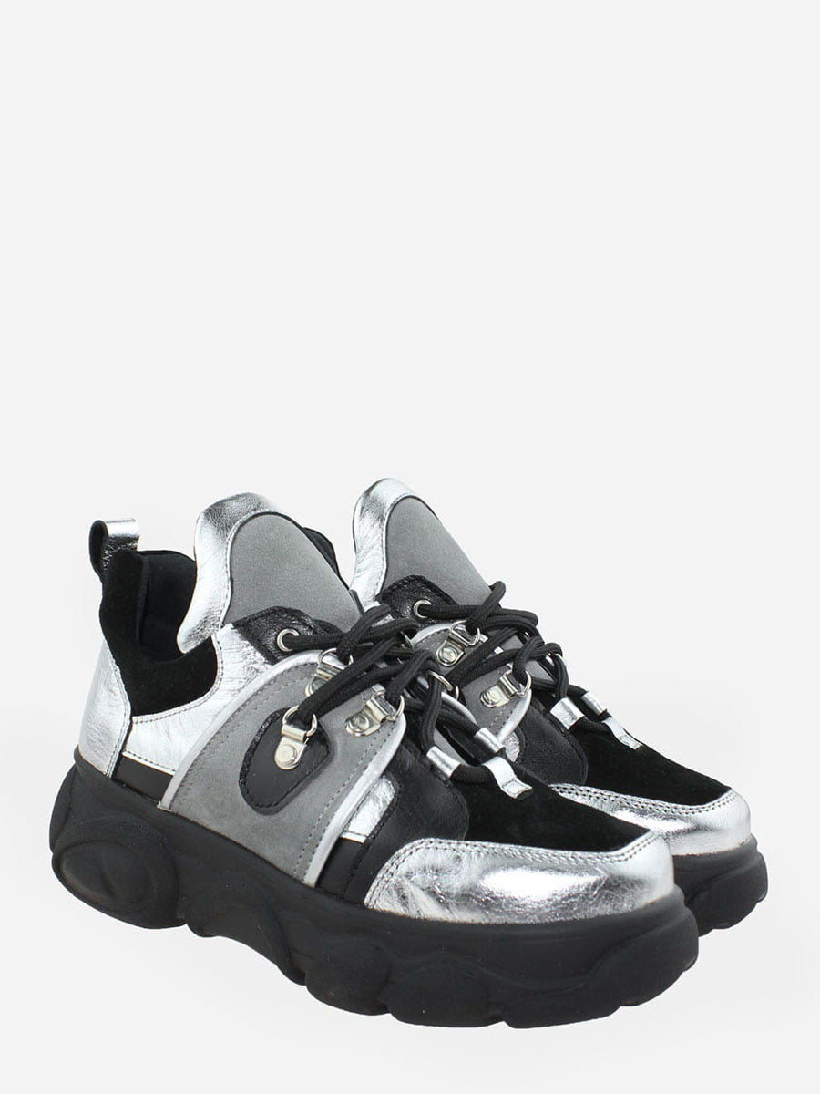 Кросівки сріблясто-чорного кольору | 5916180