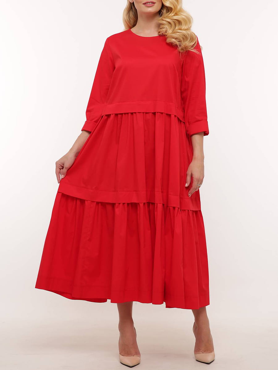 Сукня А-силуету червона | 5919231