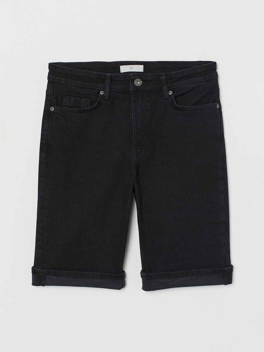Шорты черные джинсовые | 5923664