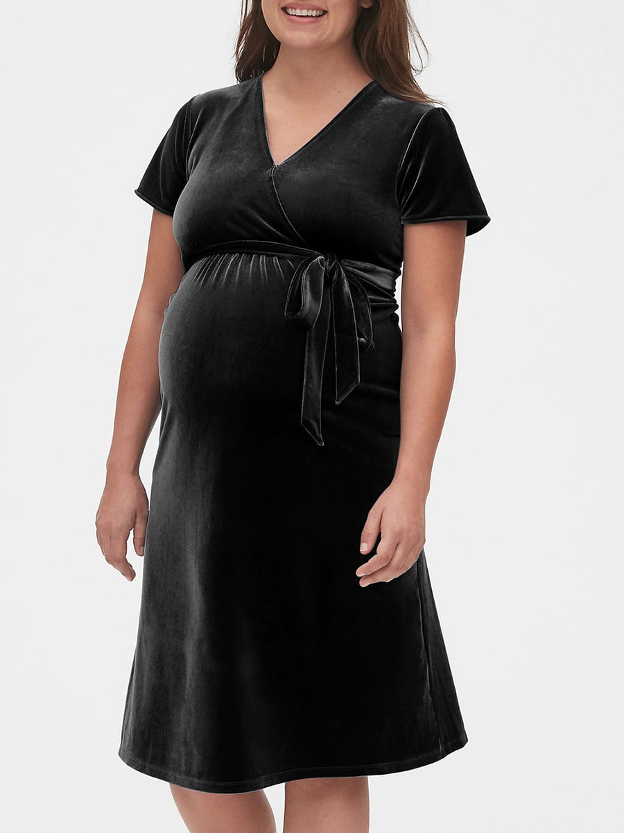 Платье для беременных черное | 5925393