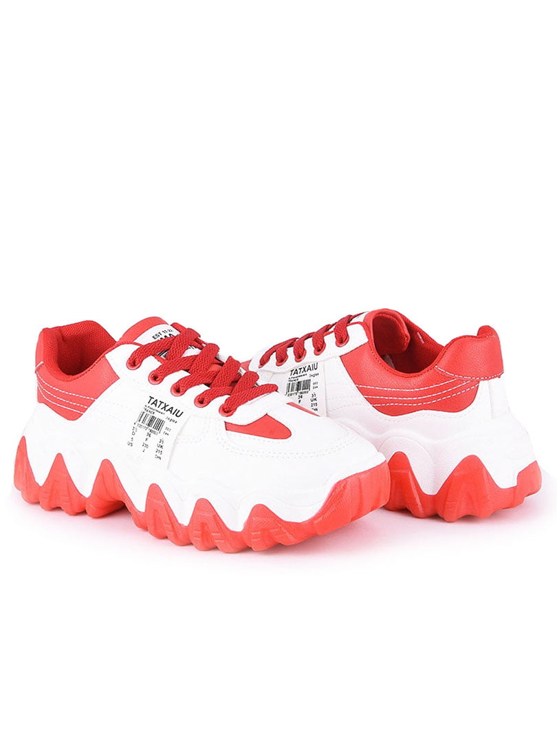 Кросівки біло-червоні | 5928950