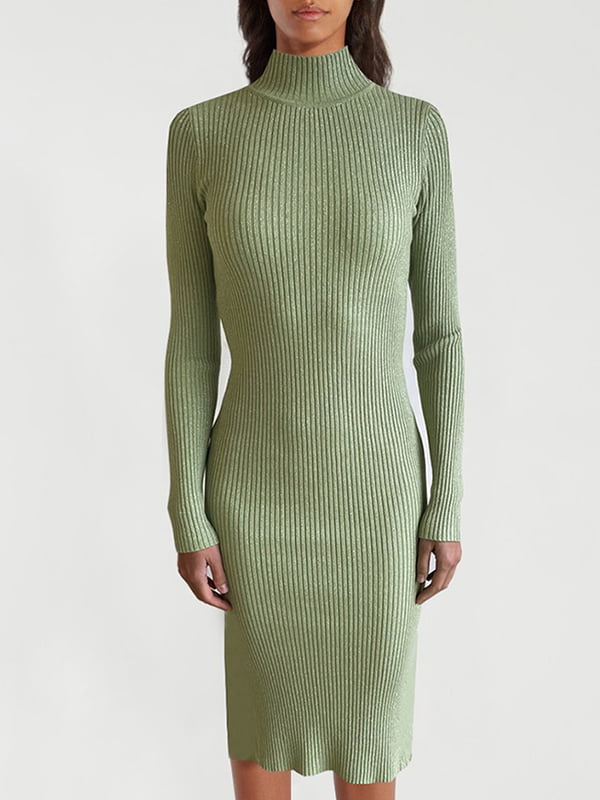Сукня-светр зелена | 5936600