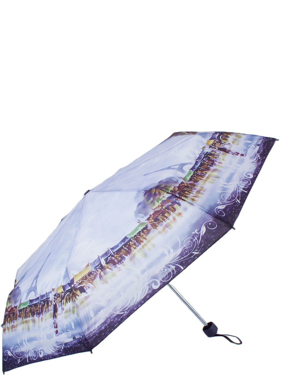 Зонт голубой с рисунком | 5937178