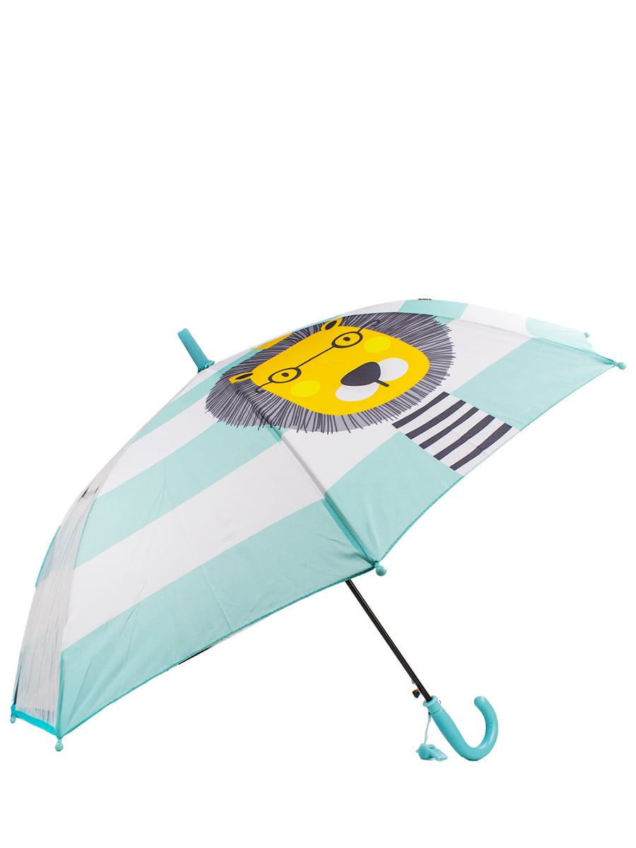Зонт мятного цвета в полоску | 5937965