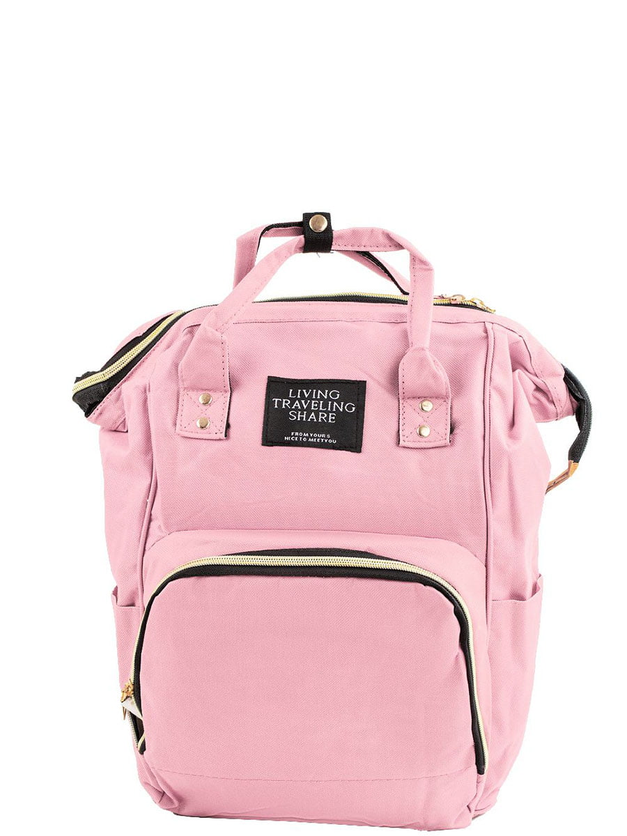 Рюкзак-сумка для мами рожевий | 5746307