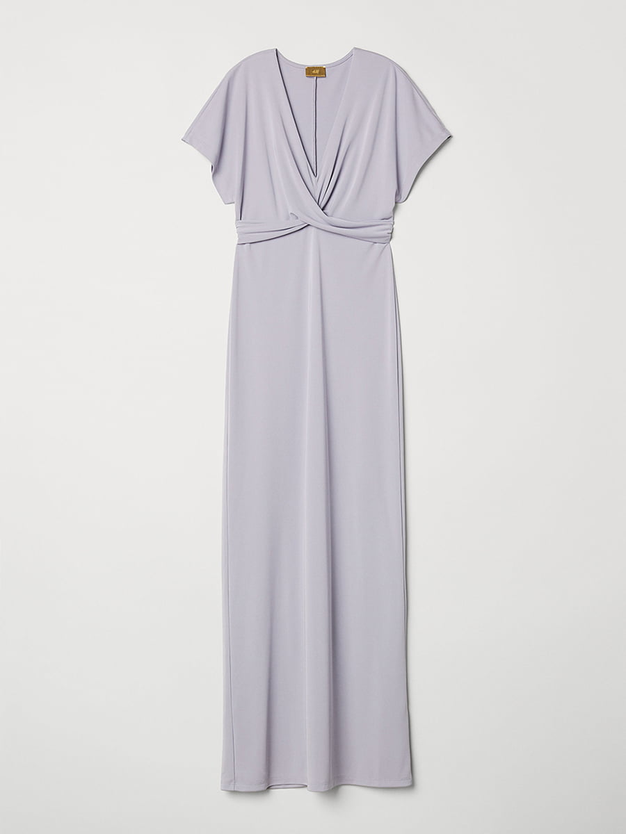 Платье А-силуэта серо-фиолетовое | 5952552
